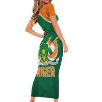 Niger Republic Day Personalized Short Sleeve Bodycon Dress Fraternite Travail Progres - Wonder Print Shop