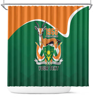 Niger Republic Day Personalized Shower Curtain Fraternite Travail Progres