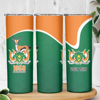 Niger Republic Day Personalized Skinny Tumbler Fraternite Travail Progres - Wonder Print Shop