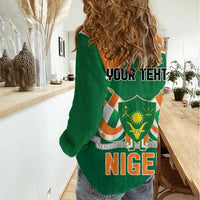 Niger Republic Day Personalized Women Casual Shirt Fraternite Travail Progres - Wonder Print Shop
