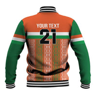 Equipe de Football Du Niger Custom Baseball Jacket LT9 - Wonder Print Shop