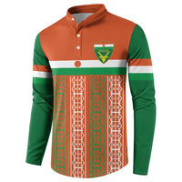 Equipe de Football Du Niger Custom Button Sweatshirt LT9 - Wonder Print Shop