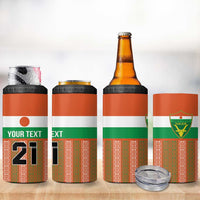 Equipe de Football Du Niger Custom 4 in 1 Can Cooler Tumbler LT9 - Wonder Print Shop