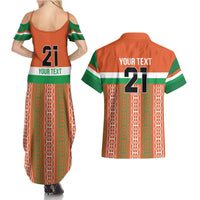 Equipe de Football Du Niger Custom Couples Matching Summer Maxi Dress and Hawaiian Shirt LT9 - Wonder Print Shop