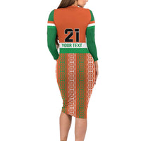 Equipe de Football Du Niger Custom Family Matching Long Sleeve Bodycon Dress and Hawaiian Shirt LT9 - Wonder Print Shop
