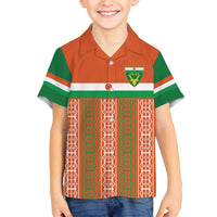 Equipe de Football Du Niger Custom Family Matching Off The Shoulder Long Sleeve Dress and Hawaiian Shirt - Wonder Print Shop