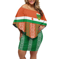 Equipe de Football Du Niger Custom Family Matching Off Shoulder Short Dress and Hawaiian Shirt LT9 - Wonder Print Shop