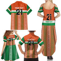 Equipe de Football Du Niger Custom Family Matching Summer Maxi Dress and Hawaiian Shirt - Wonder Print Shop