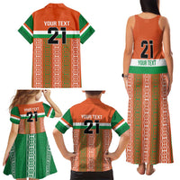 Equipe de Football Du Niger Custom Family Matching Tank Maxi Dress and Hawaiian Shirt - Wonder Print Shop