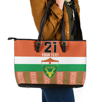 Equipe de Football Du Niger Custom Leather Tote Bag - Wonder Print Shop