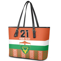 Equipe de Football Du Niger Custom Leather Tote Bag - Wonder Print Shop