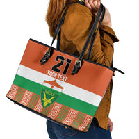 Equipe de Football Du Niger Custom Leather Tote Bag - Wonder Print Shop
