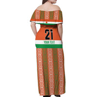 Equipe de Football Du Niger Custom Off Shoulder Maxi Dress - Wonder Print Shop