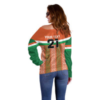 Equipe de Football Du Niger Custom Off Shoulder Sweater - Wonder Print Shop