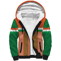 Equipe de Football Du Niger Custom Sherpa Hoodie - Wonder Print Shop