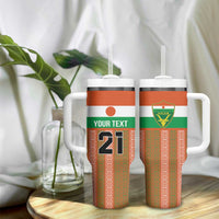 Equipe de Football Du Niger Custom Tumbler With Handle - Wonder Print Shop