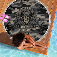 Glory to Ukraine Beach Blanket Glory to the Heroes
