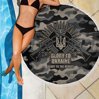 Glory to Ukraine Beach Blanket Glory to the Heroes