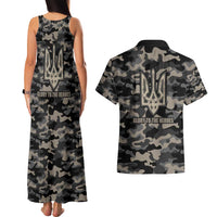 Glory to Ukraine Couples Matching Tank Maxi Dress and Hawaiian Shirt Glory to the Heroes