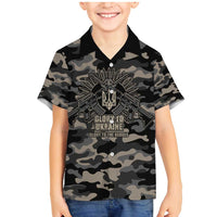 Glory to Ukraine Family Matching Mermaid Dress and Hawaiian Shirt Glory to the Heroes