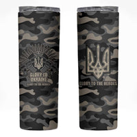 Glory to Ukraine Skinny Tumbler Glory to the Heroes