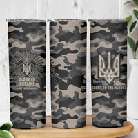 Glory to Ukraine Skinny Tumbler Glory to the Heroes