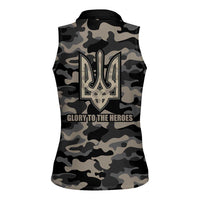 Glory to Ukraine Women Sleeveless Polo Shirt Glory to the Heroes