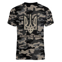 Glory to Ukraine Women V-Neck T-Shirt Glory to the Heroes