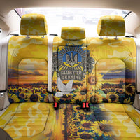 Glory to Ukraine Back Car Seat Cover Sunflower Field Modern Art
