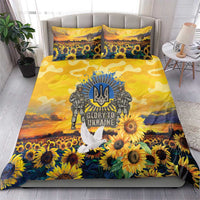 Glory to Ukraine Bedding Set Sunflower Field Modern Art