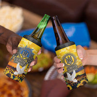 Glory to Ukraine 4 in 1 Can Cooler Tumbler Sunflower Field Modern Art