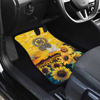 Glory to Ukraine Car Mats Sunflower Field Modern Art
