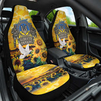 Glory to Ukraine Car Seat Cover Sunflower Field Modern Art