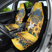 Glory to Ukraine Car Seat Cover Sunflower Field Modern Art