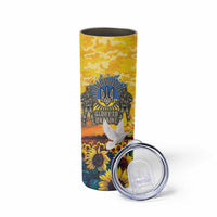 Glory to Ukraine Skinny Tumbler Sunflower Field Modern Art