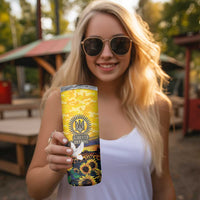 Glory to Ukraine Skinny Tumbler Sunflower Field Modern Art