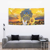 Glory to Ukraine Tapestry Sunflower Field Modern Art
