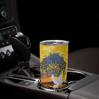 Glory to Ukraine Tumbler Cup Sunflower Field Modern Art