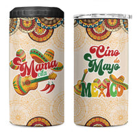 Mamacita Cinco De Mayo Spirit 4 in 1 Can Cooler Tumbler