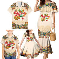 Mamacita Cinco De Mayo Spirit Family Matching Mermaid Dress and Hawaiian Shirt
