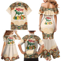 Mamacita Cinco De Mayo Spirit Family Matching Mermaid Dress and Hawaiian Shirt