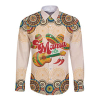 Mamacita Cinco De Mayo Spirit Long Sleeve Button Shirt