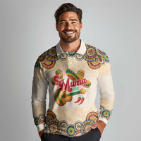 Mamacita Cinco De Mayo Spirit Long Sleeve Polo Shirt