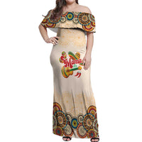 Mamacita Cinco De Mayo Spirit Off Shoulder Maxi Dress