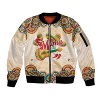 Mamacita Cinco De Mayo Spirit Sleeve Zip Bomber Jacket