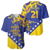 Custom Bosnia Football Dream 2026 Baseball Jersey Take Me To America