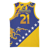 Custom Bosnia Football Dream 2026 Basketball Jersey Take Me To America