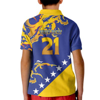 Custom Bosnia Football Dream 2026 Kid Polo Shirt Take Me To America