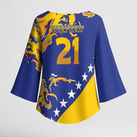 Custom Bosnia Football Dream 2026 Kimono Sleeve Blouse Take Me To America