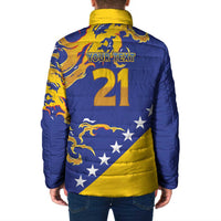 Custom Bosnia Football Dream 2026 Padded Jacket Take Me To America